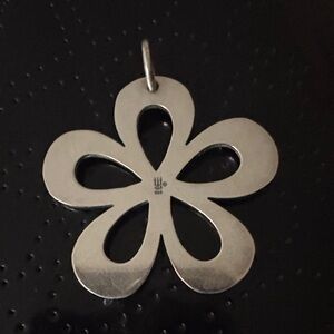 James Avery Silver Flower Pendant Necklace